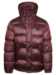 hooded luxe puffer jacket κόκκινο (modern fit)