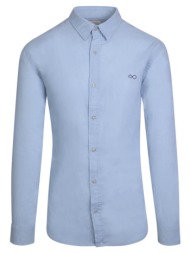 prince oliver πουκάμισο γαλάζιο 100% λινό (modern fit)