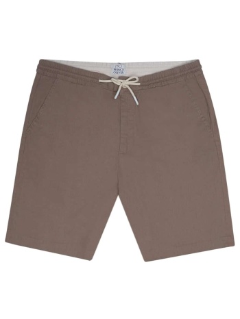 βερμούδα καφέ 100% λινή (modern fit) σε προσφορά