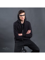 φούτερ ζακέτα μαύρη ...