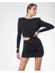 φόρεμα jersey μαύρο με ...