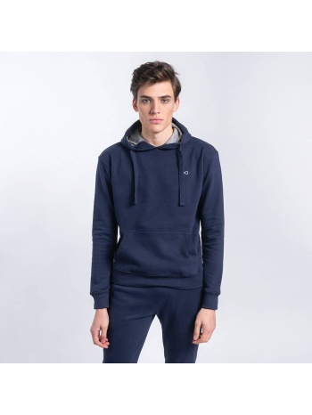 signature φούτερ με κουκούλα μπλε (modern fit) σε προσφορά