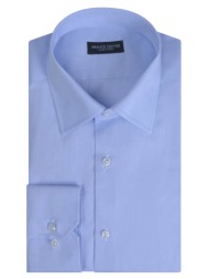 superior πουκάμισο σιέλ 100% fine cotton (modern fit) new arrival