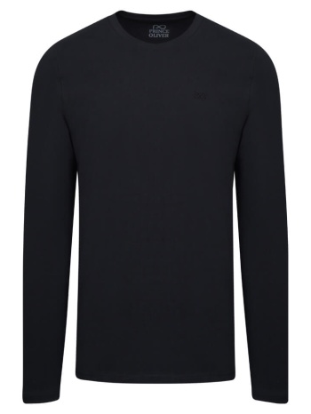 signature μπλούζα μαύρη round neck (modern fit) new arrival σε προσφορά