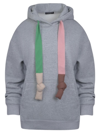 γυναικείο hooded φούτερ γκρι new arrival σε προσφορά