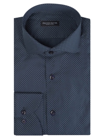 superior πουκάμισο με μικροσχέδιο μπλε σκούρο 100% fine σε προσφορά