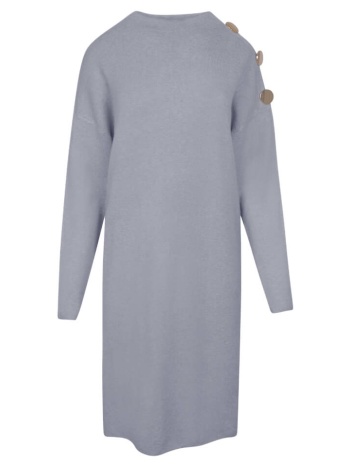 πλεκτό φόρεμα με διακοσμητικά στοιχεία γκρι new arrival σε προσφορά