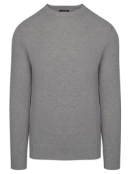 prince oliver πουλόβερ γκρι (modern fit) new arrival