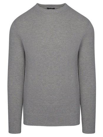prince oliver πουλόβερ γκρι (modern fit) new arrival σε προσφορά