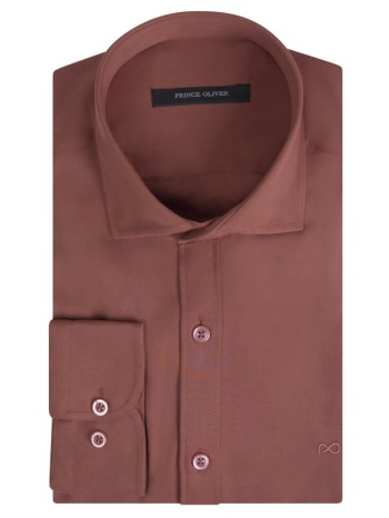 prince oliver tencel πουκάμισο κεραμυδί (modern fit) new σε προσφορά