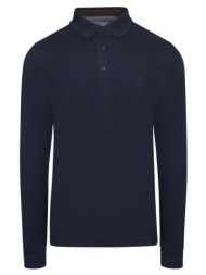 signature long sleeve polo μπλε σκούρο (modern fit) new arrival