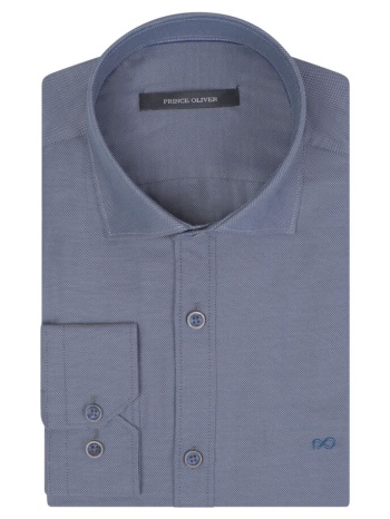 prince oliver oxford πουκάμισο γκρι (modern fit) new arrival σε προσφορά