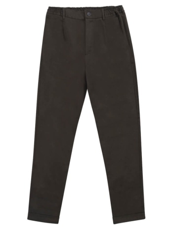 prince oliver winter υφασμάτινο παντελόνι λαδί (modern fit) σε προσφορά