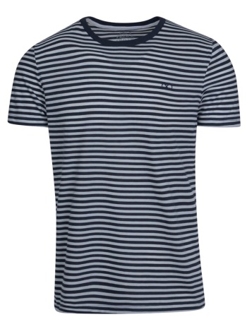 fashionable τ-shirt ριγέ μπλε σκούρο (italian slim fit) σε προσφορά