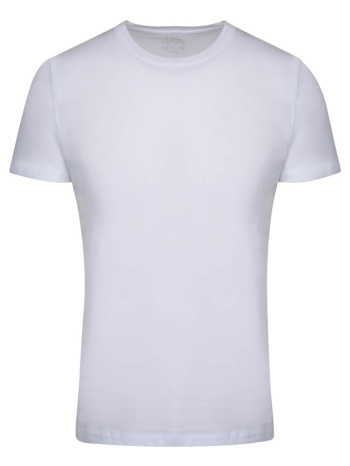 elegant logo τ-shirt λευκό round neck (modern fit) σε προσφορά