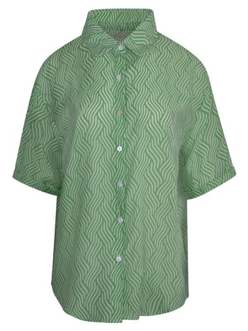 prince oliver γυναικεία πουκαμίσα πράσινη με σχέδιο σε προσφορά