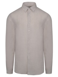 premium πουκάμισο μπεζ 100% λινό (modern fit)