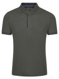 premium polo χακί 100% cotton (modern fit)
