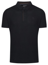 premium polo μαύρο 100% cotton (modern fit)