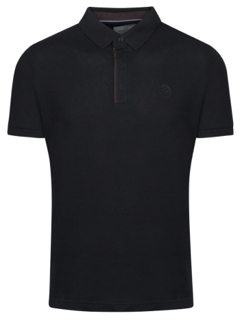 premium polo μαύρο 100% cotton (modern fit) σε προσφορά