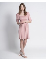 φόρεμα ροζ σφηκοφωλιά με ...