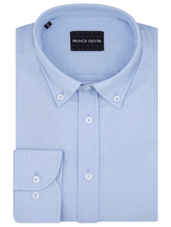 premium quality πουκάμισο σιέλ button down 100% cotton σε προσφορά