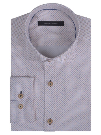 πουκάμισο με σχέδιο μπεζ (modern fit) σε προσφορά