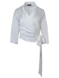 γυναικείο πουκάμισο σατινέ λευκό new arrival