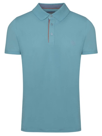 premium polo γαλάζιο 100% cotton (modern fit) σε προσφορά