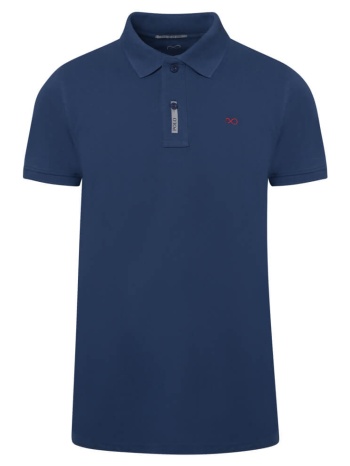 brand new polo double pique μπλε marine 100% cotton σε προσφορά