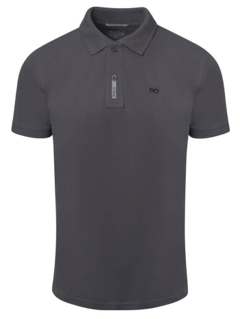 brand new polo double pique ανθρακί 100% cotton (regular σε προσφορά