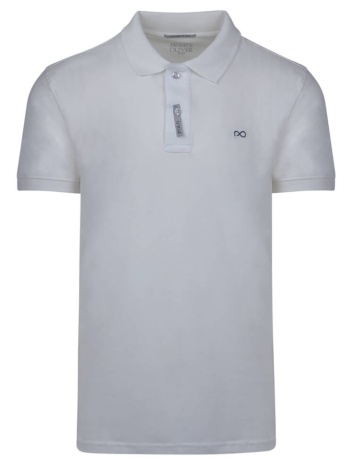 brand new polo double pique λευκό 100% cotton (regular fit) σε προσφορά