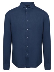superior πουκάμισο μπλε 100% λινό (modern fit)