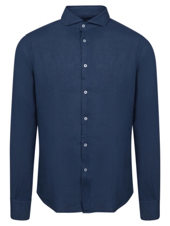 superior πουκάμισο μπλε 100% λινό (modern fit) σε προσφορά