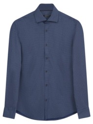 prince oliver πουκάμισο μπλε με σχέδιο (modern fit)