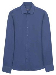 prince oliver πουκάμισο πικέ μπλε (modern fit)