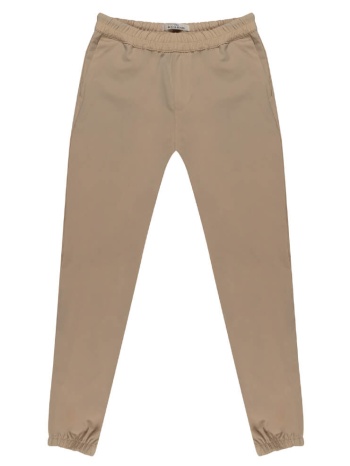 joggers chinos tech fabric μπεζ fashion all season (slim σε προσφορά