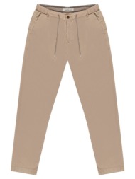 prince oliver satin joggers chinos μπεζ 24h comfort (modern fit)