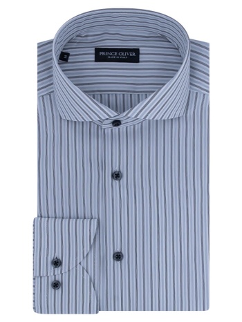 superior πουκάμισο γαλάζιο ριγέ 100% fine cotton (modern σε προσφορά