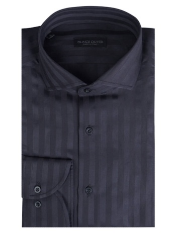 superior πουκάμισο ριγέ μαύρο 100% fine cotton (modern fit σε προσφορά