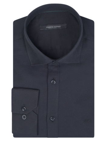 prince oliver oxford πουκάμισο μαύρο (modern fit) new σε προσφορά