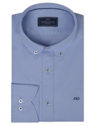 superior πουκάμισο σιέλ 100% fine cotton (modern fit)