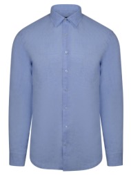 premium πουκάμισο γαλάζιο 100% λινό (modern fit)