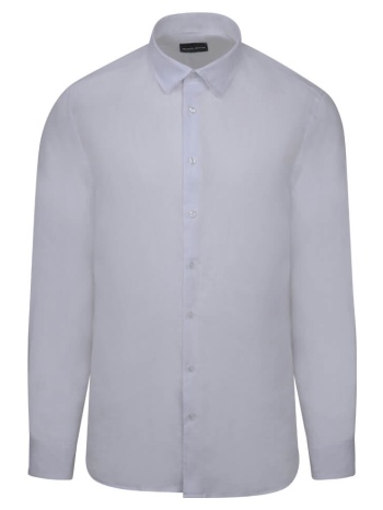 premium πουκάμισο λευκό 100% λινό (modern fit) σε προσφορά