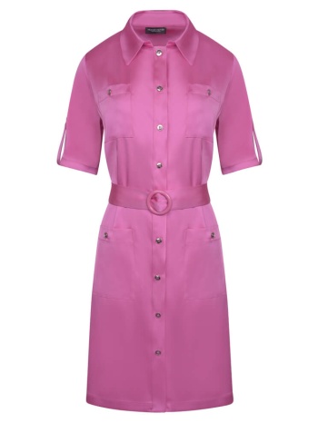 φόρεμα σατινέ φούξια σε προσφορά