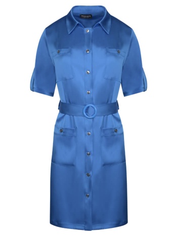 φόρεμα σατινέ μπλε σε προσφορά