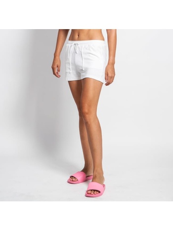 prince oliver γυναικείο πετσετέ σορτσάκι λευκό σε προσφορά