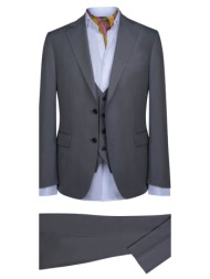 prince oliver κοστούμι με γιλέκο three-piece γκρι (modern fit) new arrival