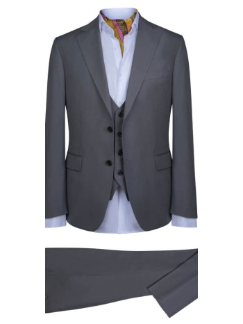 prince oliver κοστούμι με γιλέκο three-piece γκρι (modern σε προσφορά