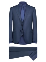 prince oliver κοστούμι με γιλέκο three-piece μπλε (modern fit) new arrival